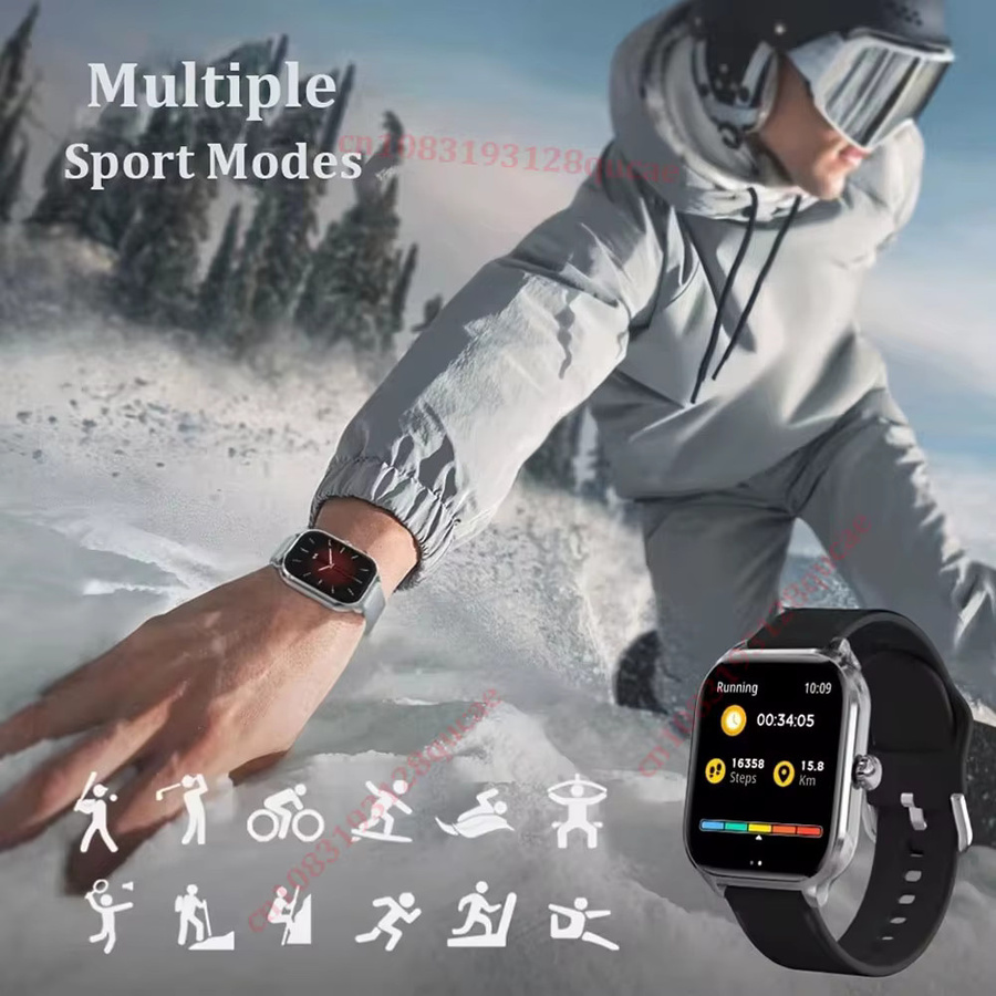 Ola Esporte Smartwatch Hw12 mit 2,01 Zoll Farbdisplay für Android und iOS, Bluetooth Anrufannahme und Fitness-Tracker in Schwarz oder Blau - Bild 4