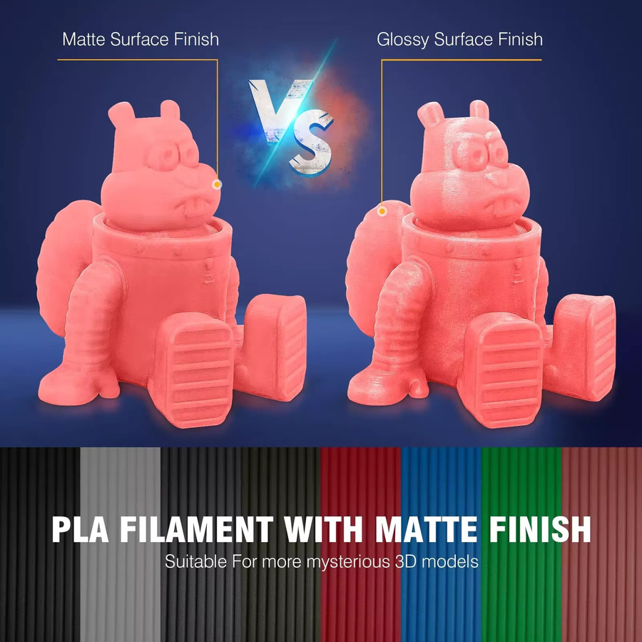 JAYO 2 Rollen 3D-Druckerfilament PLA Matt 1,75 mm für FDM 3D-Drucker - Bild 4