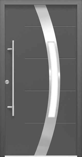 Haustür Splendoor Thermospace Prag Prime mit Glaseinsatz, Anthrazit, Anschlag Links, B: 110 cm, H: 210 cm - Bild 1