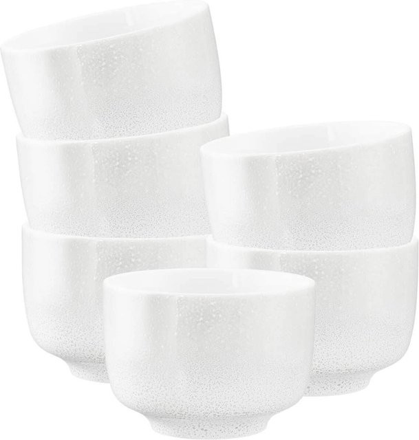 Seltmann Weiden Milchkaffeetassen Sento Home ohne Henkel, 6er Set, Weiß/Grün, 350 ml - Bild 1