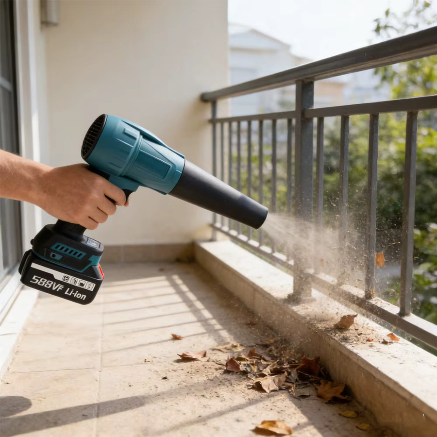 Makita Bürstenloser Elektro-Turbogebläse Kabelloser Hochleistungslüfter für 18V Akku in Blau - Bild 5