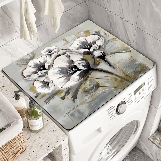 VIKAMA Staubschutzmatte im Boho-Stil für Waschmaschine, Trockner oder Kühlschrank, Mehrfarbig - Bild 1
