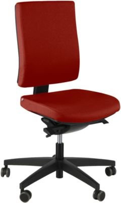Steifensand Bürostuhl CETO CT1340 mit Synchronmechanik in Rot ohne Armlehnen - Bild 1