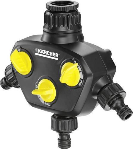 Kärcher 3-Wege-Verteiler aus Kunststoff mit Quick Coupling und Steckkupplung 25mm IG - Bild 1