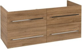 Villeroy & Boch Waschtischunterschrank Avento in Eiche braun glänzend, B/T/H: 118 x 48,4 x 48,4 cm - Bild 1