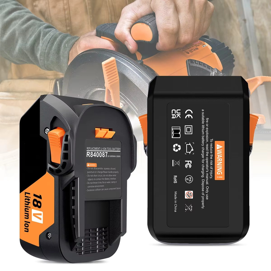 RIDGID 18V Li-Ionen-Akku 6000mAh in Schwarz für R840087 R840083 AC840085 Serie - Bild 4