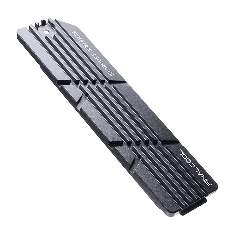 FinalCool Ice Armor PS5Slim Kühlkörper für PS5Pro, passiver Kühlkörper aus Magnesium-Aluminiumlegierung für interne PCIe M.2 NVMe 4.0 Gaming SSD, Schwarz - Bild 1