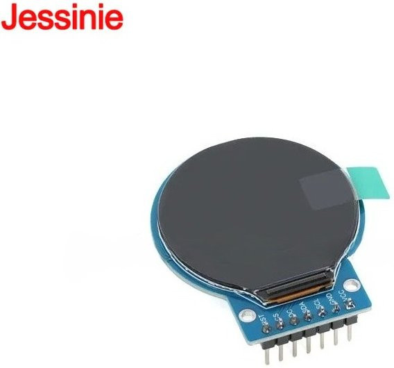 Jessinie Rundes TFT LCD Anzeigemodul 1,28 Zoll RGB 240x240 GC9A01 Treiber 7-Pin SPI Schnittstelle für Arduino in Multicolor und Blau - Bild 1