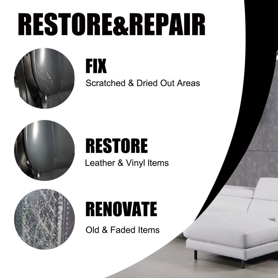 RayHong Lederfarben-Restaurator-Creme-Set zur Reparatur und Politur von Autositzen, Möbeln, Jacken und Schuhen - Bild 6