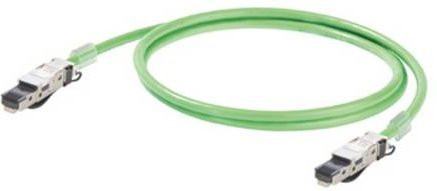 Weidmüller RJ45 Netzwerk Anschlusskabel CAT 5e SF/UTP Ethernet/LAN Grün, 5m - Bild 1