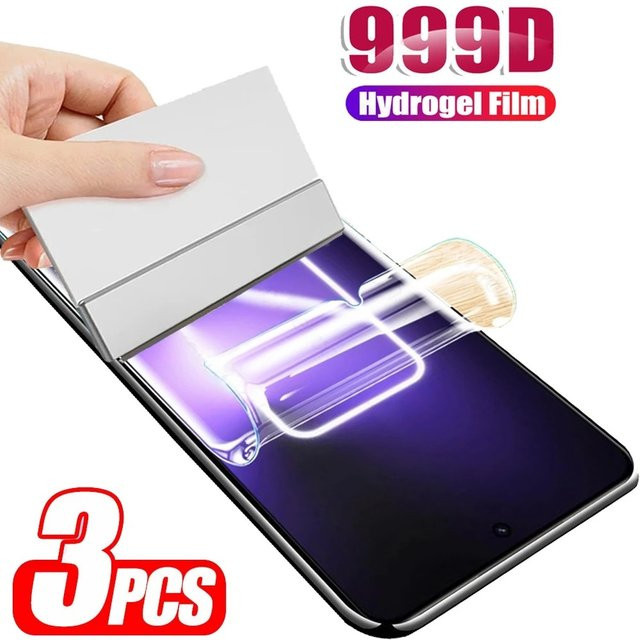 3er Pack Hydrogel Film Display Schutzfolie für Realme 7i 8i 9i 10 7 8 9 Pro in Transparent - Bild 1