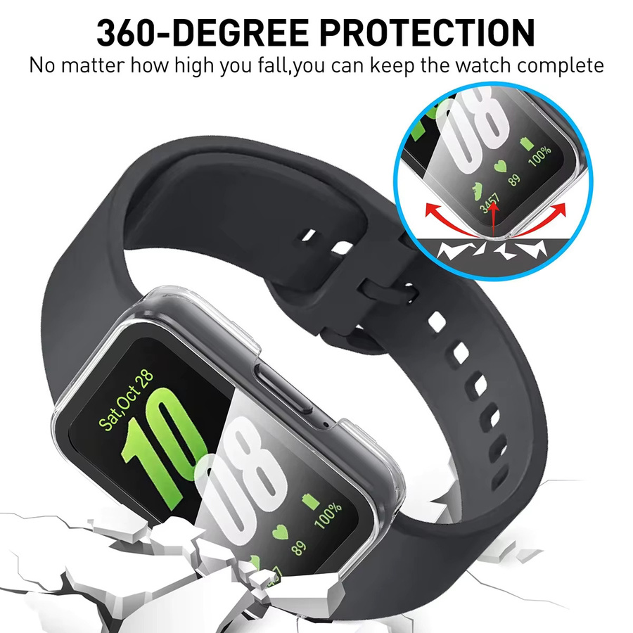 NEY Smartwatch-Schutz für Samsung Galaxy Fit 3, Glas und Silikon, transparent, Unisex - Bild 5