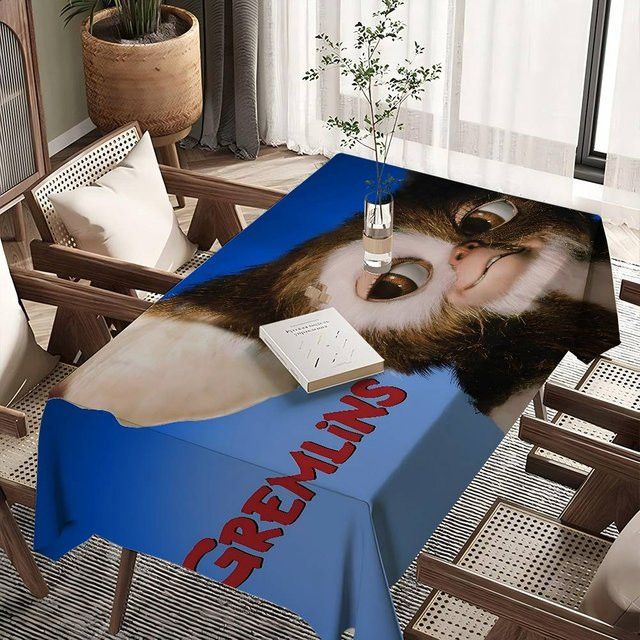 Potdemiel Tischdecke G-Gremlins Film Motiv Multicolor für Küche, Esstisch oder Picknick - Bild 1