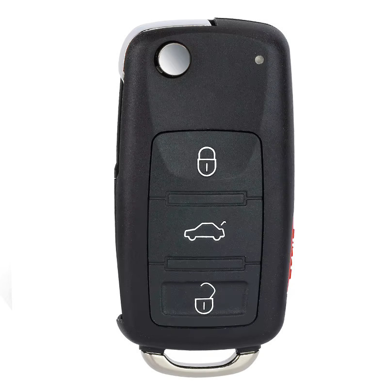 KEYECU Ersatz-Flip-Fernbedienungsschlüsselanhänger für Audi A8 S8 2003–2009, 315 MHz ID46, Schwarz - Bild 2