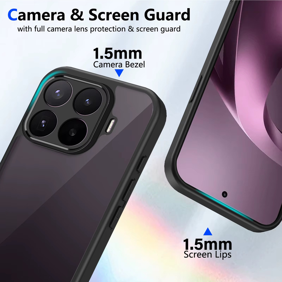 Luxuriöse matte und stoßfeste Handyhülle für Xiaomi 17T Pro, 15, 15T, 14 und 14T Pro Ultra in Transparent oder Schwarz - Bild 5