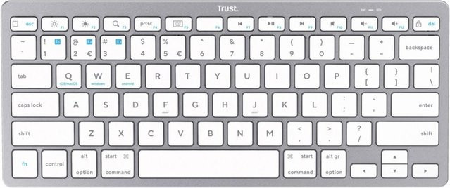 KATOMIX Bluetooth Tastatur Grundlagen US-Layout in Silber - Bild 1