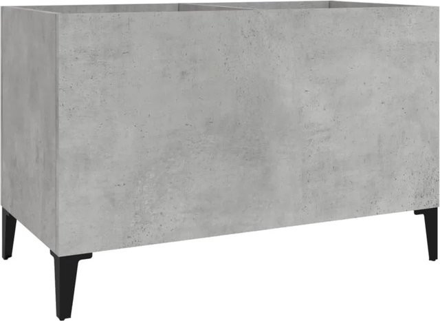 vidaXL Plattenschrank in Betongrau im industriellen Stil aus Holzwerkstoff und Metall, B/T/H: 74,5 x 38 x 48 cm - Bild 1