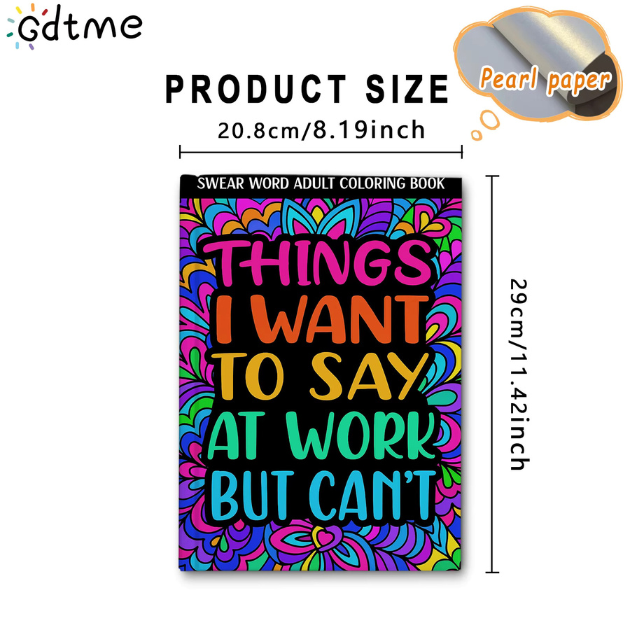 Malbuch für Erwachsene zum Stressabbau mit DIY-Kunstmotiven, Multicolor, 24 cm - Bild 3