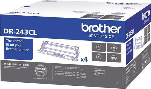 Brother Original Trommeleinheit DR-243CL Set für Schwarz, Cyan, Magenta und Gelb mit 18000 Seiten Kapazität - Bild 1
