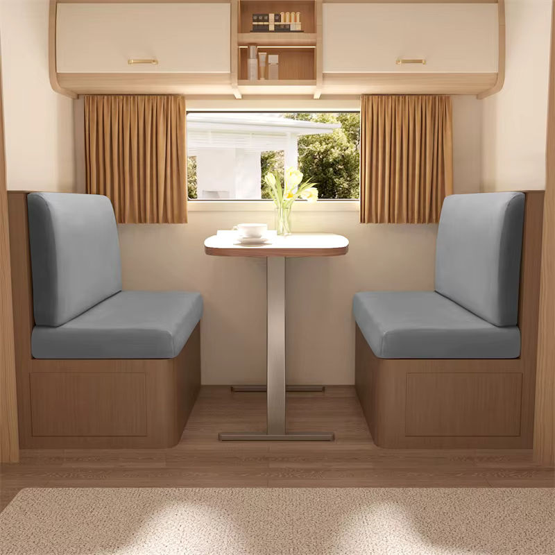 WANERQU 2er-Set Stretch-Samt Sofa-Abdeckungen für Wohnmobile und Camper, weiche Sitz- und Rückenlehnenbezüge - Bild 3