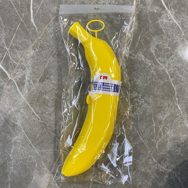 HomeHarmony Bananen-Reiseschutz und Aufbewahrungsbox aus Kunststoff, Gelb - Bild 1