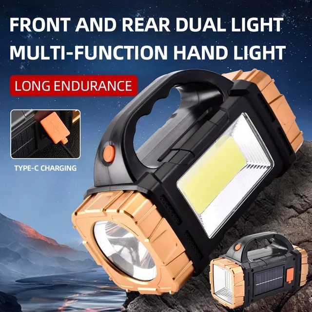 ESMARTER Hochleistungs-LED-Taschenlampe, wiederaufladbar und wasserdicht mit Seitenlicht und mehreren Beleuchtungsmodi - Bild 1