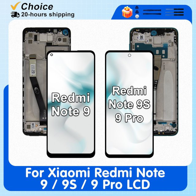 IPS Display Touchscreen für Xiaomi Redmi Note 9, Redmi Note 9S und Redmi Note 9 Pro in Schwarz - Bild 1