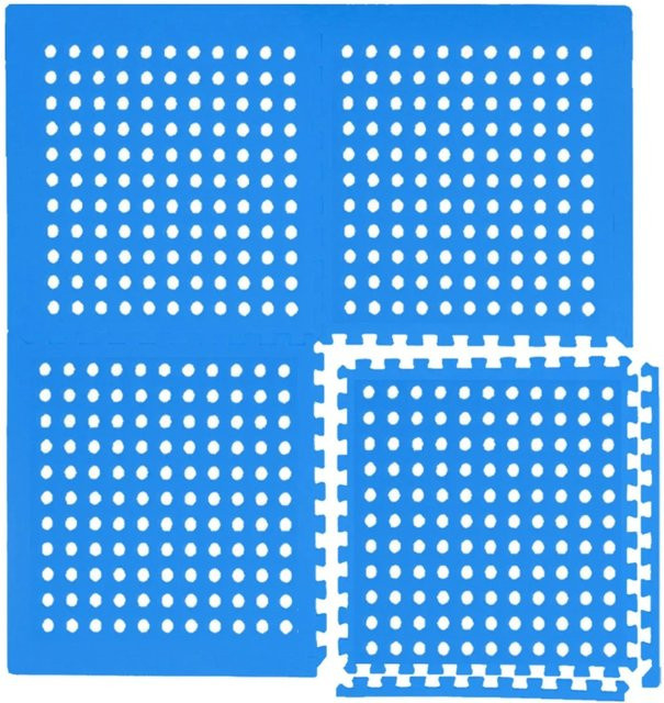 eyepower Poolunterlage 16er Set Blau B/B: 81 x 81 cm - Bild 1