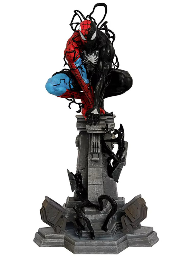 Bandai Marvel Spider Man Venom Symbiose, Anime Figuren, Leuchtende Modell Statue, Einzelfigur - Bild 5