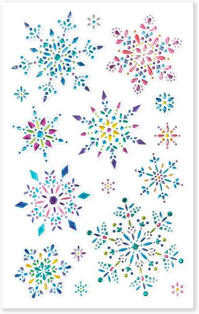 URSUS Crystal-Sticker Eiskristalle für Weihnachten und Winter aus Kunststoff - Bild 1