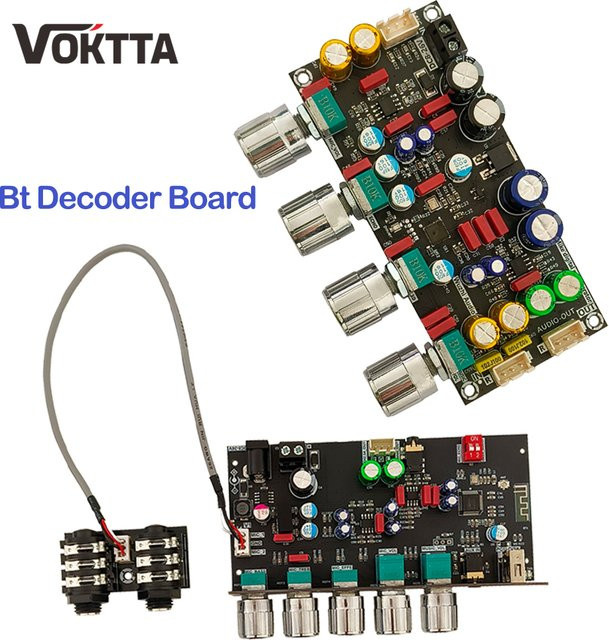 Voktta ZK-DAM-H2 Karaoke-Reverb-Board mit Bluetooth und USB-Dekodierung, geräuscharmes Effektgerät für externe Mikrofone, DC 8–36 V - Bild 1
