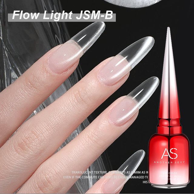 AS Flow Light White Cat Eye Magnetischer Gel-Nagellack, 15 ml - Bild 1
