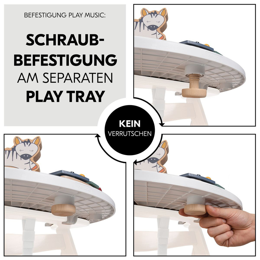 Hauck Play Tray Spiel Music, Xylophon Zebra, Holz, ab 1 Jahr - Bild 3
