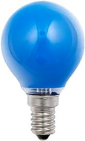 Scharnberger Hasenbein Tropfenlampe aus Glas in Blau mit E14 Sockel, 230V, 25W, Durchmesser: 4,5 cm, Höhe: 7,5 cm - Bild 1
