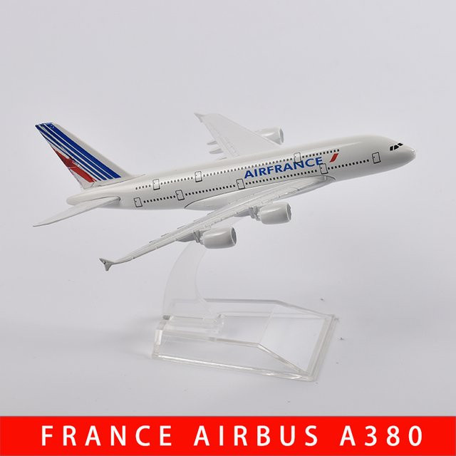 JASON TUTU Air France Airbus A380 Flugzeugmodell, Metall, 1:400 - Bild 1