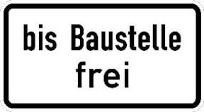 ADCO Zusatzschild 1028-31 Beacon in Weiß aus Aluminium, B: 23,1 cm, H: 42,0 cm - Bild 1