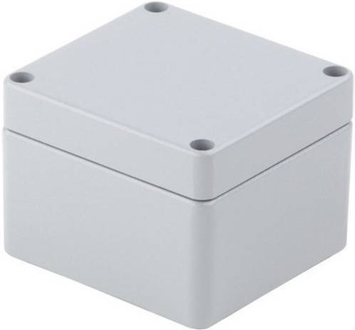 Weidmüller KLIPPON K01 Universal-Gehäuse aus Aluminium, Farbe: Silber-Grau (RAL7001), B/T/H: 58 x 64 x 34 mm - Bild 1