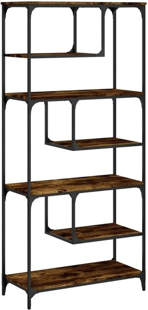 VidaXL Bücherregal im Industrial Design aus Holz und Metall, Farbe Braun, B/T/H: 81 x 36 x 176 cm - Bild 1