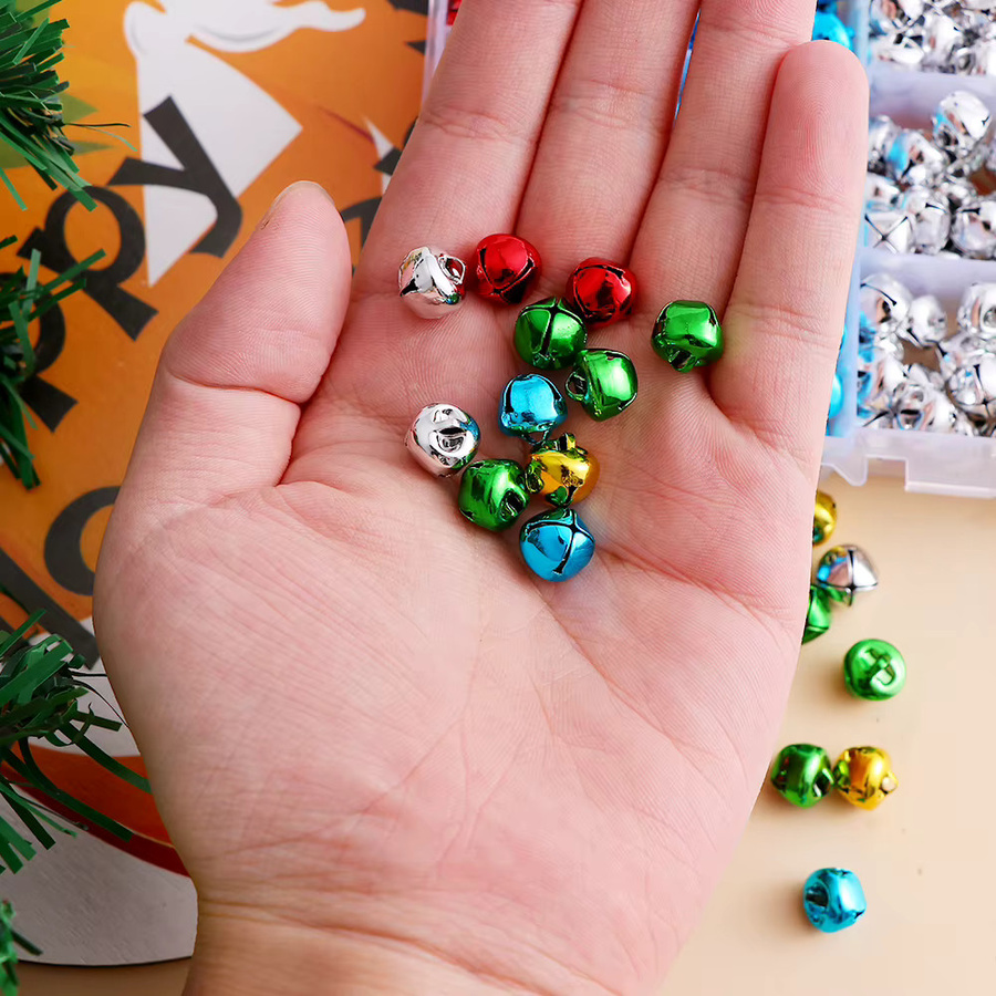 Ywbeads Weihnachtsglocken Set aus Metall in Multicolour zum Basteln und für deine Weihnachtsdekoration - Bild 3