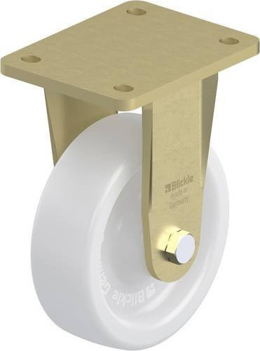 Blickle Bockrolle BS-SPO 150G in Weiß, Rad-Durchmesser: 150 mm, Tragfähigkeit: 800 kg - Bild 1