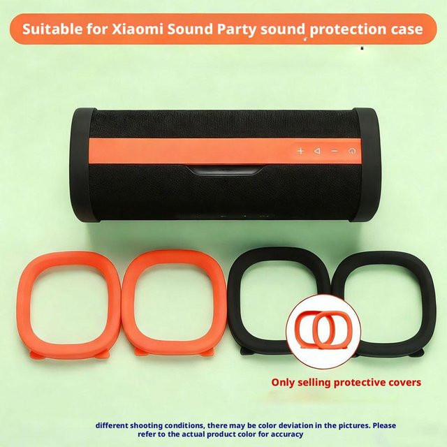 Kratzfeste Silikonhülle für Xiaomi Sound Party Audio-Geräte in Schwarz oder Orange - Bild 1