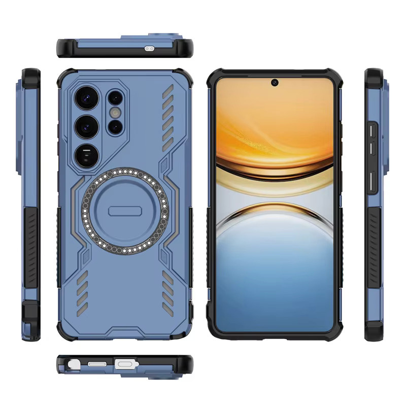 Samsung Galaxy S26 Ultra Schutzhülle mit Wärmeableitung und magnetischem kabellosem Laden in Blau oder Lila - Bild 2