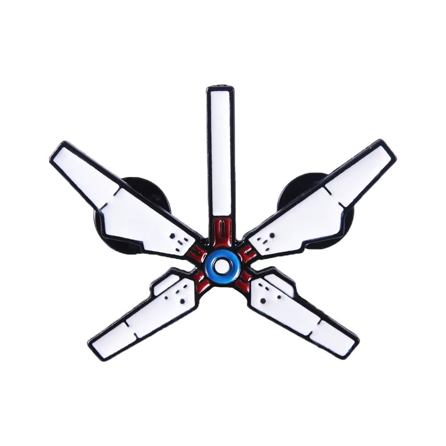 YiYuYiHua Anstecknadel, Metall, Weiß, Punk - Bild 3