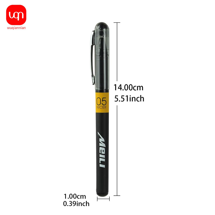 WQN Gelstifte mit schwarzer Tinte und 0,5 mm Spitze für Schule und Büro - Bild 4
