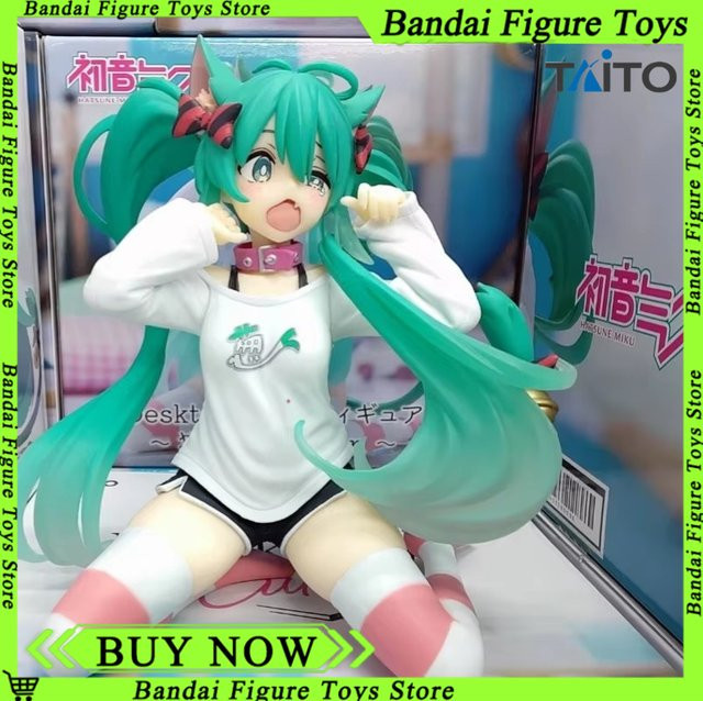 TAITO Hatsune Miku Anime Action Figure mit Katzenohren Design in Multicolor aus PVC - Bild 1
