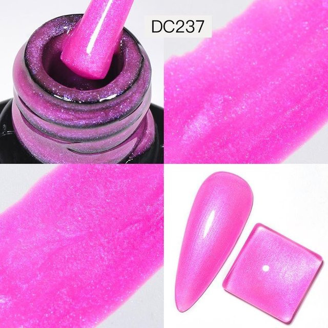 Aurora Glitzer-Gummi-Basisgel, metallischer Perleneffekt, Metallic - Bild 1