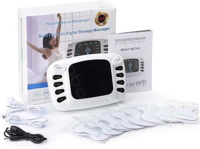 emsa EMS-Massagegerät zur Ganzkörper-Entspannung mit 16 Pads und elektrischen Impulsen in Weiß - Bild 1