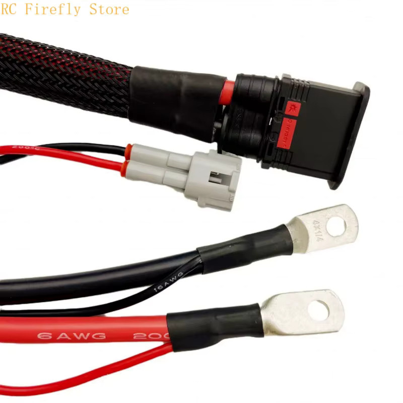 QS8 Männliches Ladekabel mit Surron-Stecker 2-polig DJ7026-2-11/21 für Auto und Motorrad, Länge: 50 cm - Bild 2