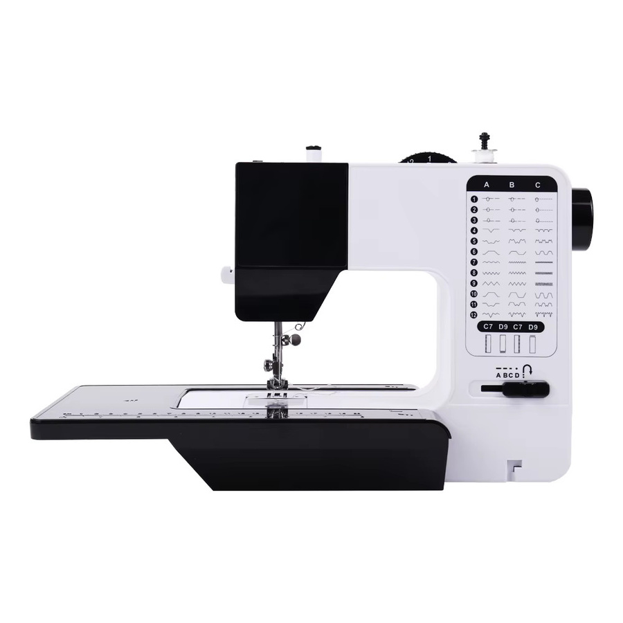 Tragbare Mini Nähmaschine in Weiß mit 38 Stichen, austauschbarem Nähfuß und Fußpedal - Bild 2