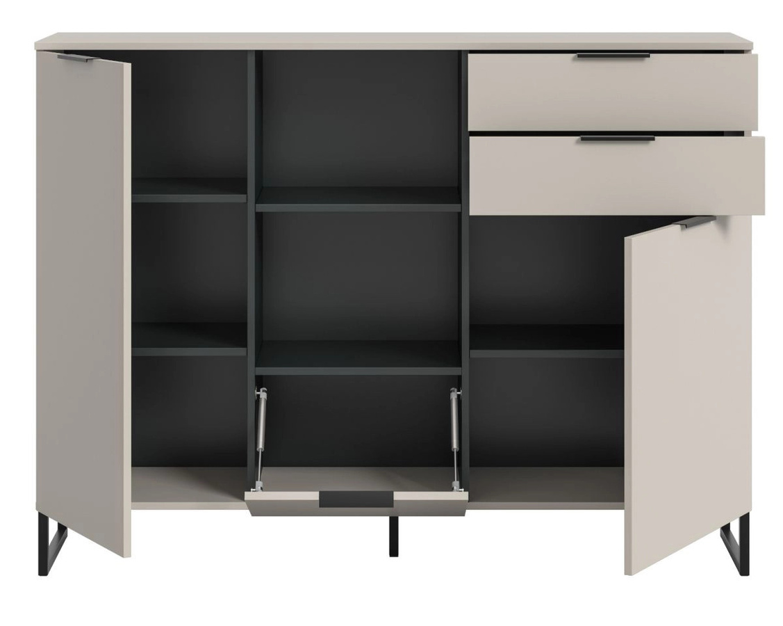 Inn.Furn Highboard Morena in Kaschmir und Schwarz, Breite: 150 cm, Höhe: 112 cm - Bild 6